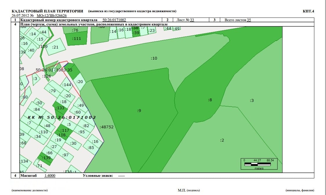 Кадастровый план участка в Самаре и Самарской области